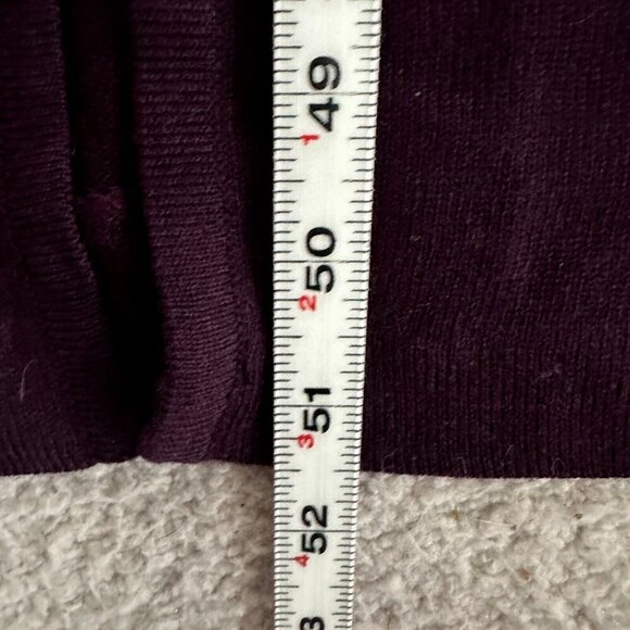 Saint Tropez West Embroidered Burgundy Duster Cardigan Sweater Maxi - Picture 4 of 16